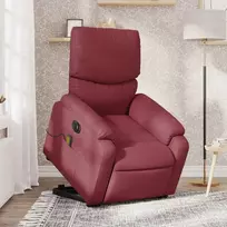 Fotelis Atsistojantis elektrinis masažinis krėslas, vyno, audinys