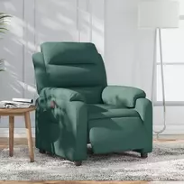 Fotelis Elektrinis atlošiamas krėslas, tamsiai žalios spalvos, audinys
