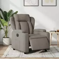 Fotelis Elektrinis atlošiamas krėslas, taupe spalvos, audinys