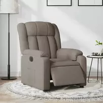Fotelis Elektrinis atlošiamas krėslas, taupe spalvos, audinys