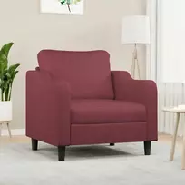 Sofa Krėslas, raudonojo vyno spalvos, 60cm, audinys