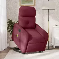 Fotelis Atsistojantis elektrinis masažinis krėslas, vyno, audinys