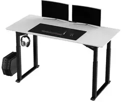 ULTRADESK UPLIFT Biurko 160x75 cm, 72-118 cm, juoda-balta