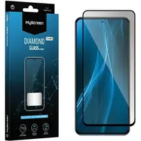 Apsauginis stiklas telefonui 5D Xiaomi Poco X6 5G MyScreen Diamond Glass Edge Lite Full Glue juodos spalvos krašteliu