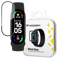 Wozinsky Hybrid apsauginis stiklas skirtas Xiaomi Mi Band 6 juoda