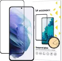 LCD apsauginis stikliukas "Wozinsky 5D Full Glue" Samsung S901 S22/S911 S23 pritaikytas dėklui juodas