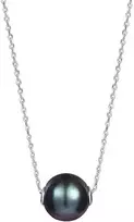 Jwl Luxury Pearls Moterų juodųjų perlų karoliai JL0582 (grandinė, pakabukas)
