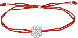Troli Viršutinė apyrankė su mandala raudona / plieno