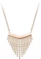 Troli Modernus plieno karoliai su Chains Rose Gold ornamentu