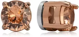 Troli Blizgantys bronziniai auskarai su magnetu 2 viename (akmenys, mini sagė)