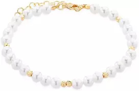 Troli Elegantiška apyrankė su sintetiniais perlais VSB0179G