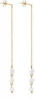 Troli Long auksinis-plated earrings with artificial pearls VAAJDE2023196G