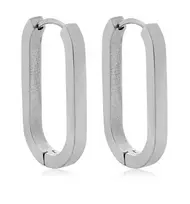 Troli Timeless steel oval earrings VAAXF342S