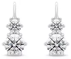 Brilio Silver Brilio Sidabrinis Sparkling sidabrinis earrings with zircons EA115W