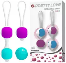 Pretty Love Flirtation „Pretty Love Rinkinys“ Kegelio kamuoliukai Orgazmo seksas