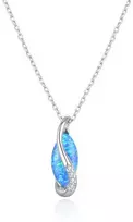 Beneto Sidabrinis pakabukas with synthetic opal AGS1324 / 47