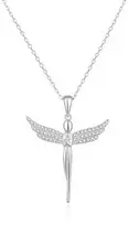 Beneto Sidabrinis pakabukas with zircons Angel TAGS835 / 47L (chain, pendant)
