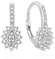 Beneto Glittering sidabrinis auskarai su cirkoniais AGUC2154L