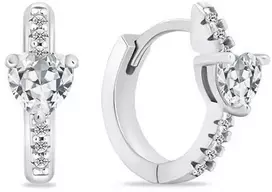Brilio Silver Brilio Sidabrinis Delicate sidabrinis auskarai su lanku EA949W