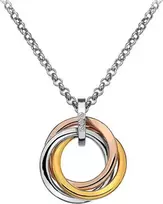 Hot Diamonds Sidabrinis pakabukas Trio Rose Gold DP544 (chain, pendant)