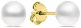 Brilio Silver Brilio Sidabrinis Charming auksinis-plated stud earrings with real pearls EA585/6/7/8Y