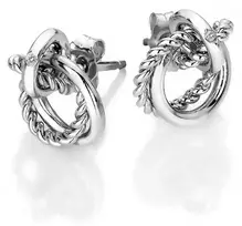 Hot Diamonds Sidabrinis auskarai su tikru deimantu Jasmine DE610