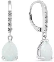 Brilio Silver Brilio Sidabrinis Matching sidabrinis earrings with synthetic opals EA652W