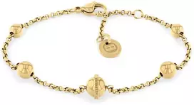 Moteriška Tommy Hilfiger nesenstanti paauksuota apyrankė, metalinė Orb 2780815