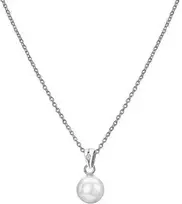 Hot Diamonds Karšti deimantai žavingi Sidabrinis deimantų ir perlų karoliai deimantiniai amuletai DP895 (grandinė, pakabukas)