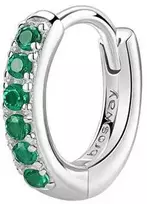 Brosway Sidabrinis hoop single earring Fancy Life Žalias FLG80
