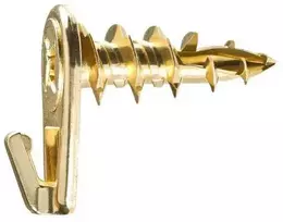 Cobra Įsukami GKP kabliai, 10,5 x 27 mm, žalvario spalvos, 4 vnt.