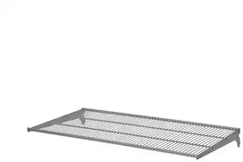 Lentyna su laikikliais Dolle, 800 mm x 406 mm, pilka