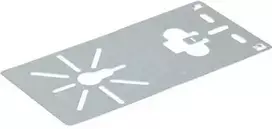 Wibe SCHNEIDER ELECTRIC Dėžutės plokštė A, aukštis 245 mm, plotis 1 mm, ilgis 118,5 mm, galvanizuota