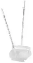 Šlavimo padėklas Vikan ilga rankena 1120 mm PP/metalas su šluota ir uždaru konteineriu, baltas, 1 vnt.