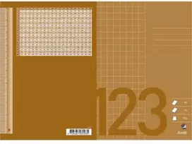 Hamelin Skaičiavimų knygelė Bantex, A5, langeliais 10 x 10 mm, ruda, 25 vnt.