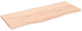 Sieninė lentyna, 100x40x2cm, neapdorotas ąžuolo masyvas