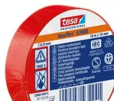 Tesa Izoliacinė juosta raudona - 15 mm x 10 m