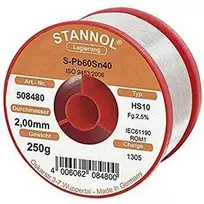 Lydmetalis PB60/SN40 2.0mm 250g su fliusu Stannol (tik profesionaliam naudojimui)