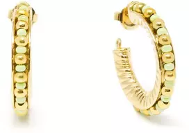 Shabama ETHIOPIA Žalias 3CM earrings #auksinis glitter 1 u