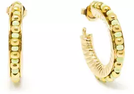 Shabama ETHIOPIA Žalias 2CM earrings #auksinis glitter 1 u