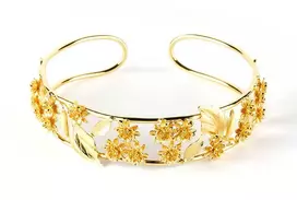 Shabama LUXOR choker #shiny auksinis 1 u