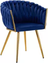 Activeshop Fotelis 4Rico QS-GW06G Velvet Mėlyna