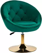 Activeshop Pasukamas fotelis 4Rico QS-BL12G Velvet Žalias