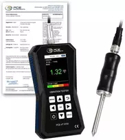 Vibracijos matuoklis PCE-VT 3700S-ICA su ISO kalibravimo sertifikatu