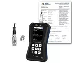 Vibracijos matuoklis PCE-VT 3900-ICA su ISO kalibravimo sertifikatu