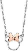 Disney Derantis sidabrinis dvispalvis kaklo papuošalas Minnie Mouse N900521TL-16