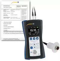Medžiagos storio matuoklis PCE-TG 300-HT5-ICA su ISO kalibravimo sertifikatu