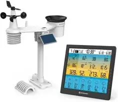 BRESSER 7-in-1 6 dienų 4CAST PRO SF WIFI Saulės orų centras 7-in-1