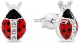 Brilio Silver Brilio Sidabrinis Derantys sidabrino auskarai „Ladybugs EA951W“