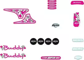 Berg Buddy 2.0 - Sticker set Baltas
